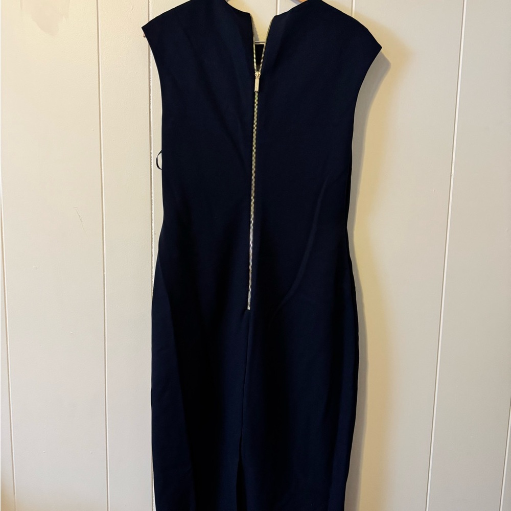 Ted Baker Navy Blue Cocktail Dress with Keyhole Neckline